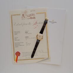 Alternative view of パテック・フィリップ/カラトラバ/2551/12-600AT/18KYG/1958yアーカイブ証明書付き/PATEK PHILIPPE CALATRAVA Ref.2551/cal.12-600 with Archive Paper