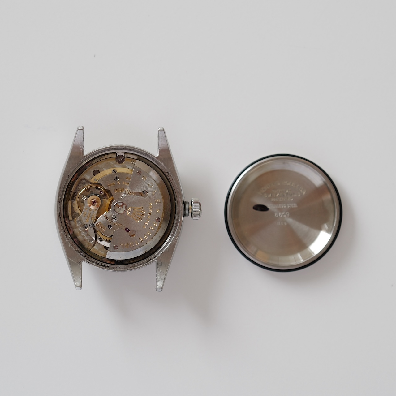 ロレックス/デイトジャスト6609/サンダーバード/ミラーダイヤル/WGベゼル/1959年ROLEX DATE-JUST Ref.6609 Turn-O-Gragh "Thunderbird" Gilt Dial 1959 - 画像 (13)