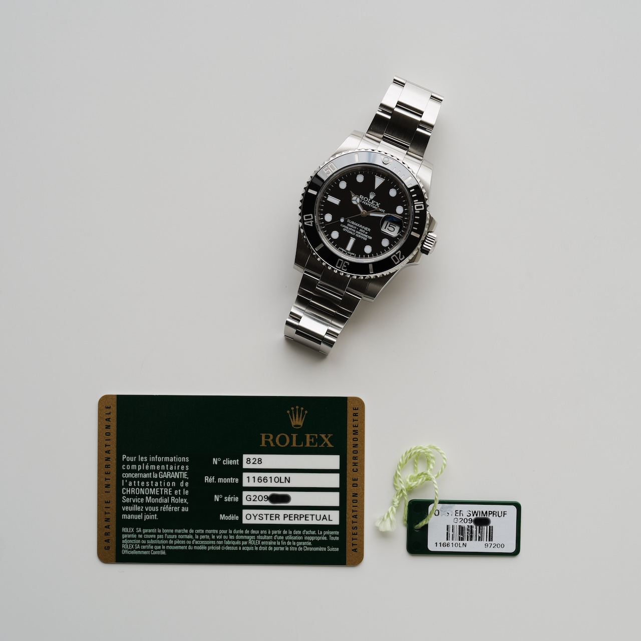 ロレックス/サブマリーナデイト/116610LN/初期G番/保証書付き/ROLEX SUBMARINER DATE Ref.116610LN G Serial 2010 with Papers - 画像 (2)