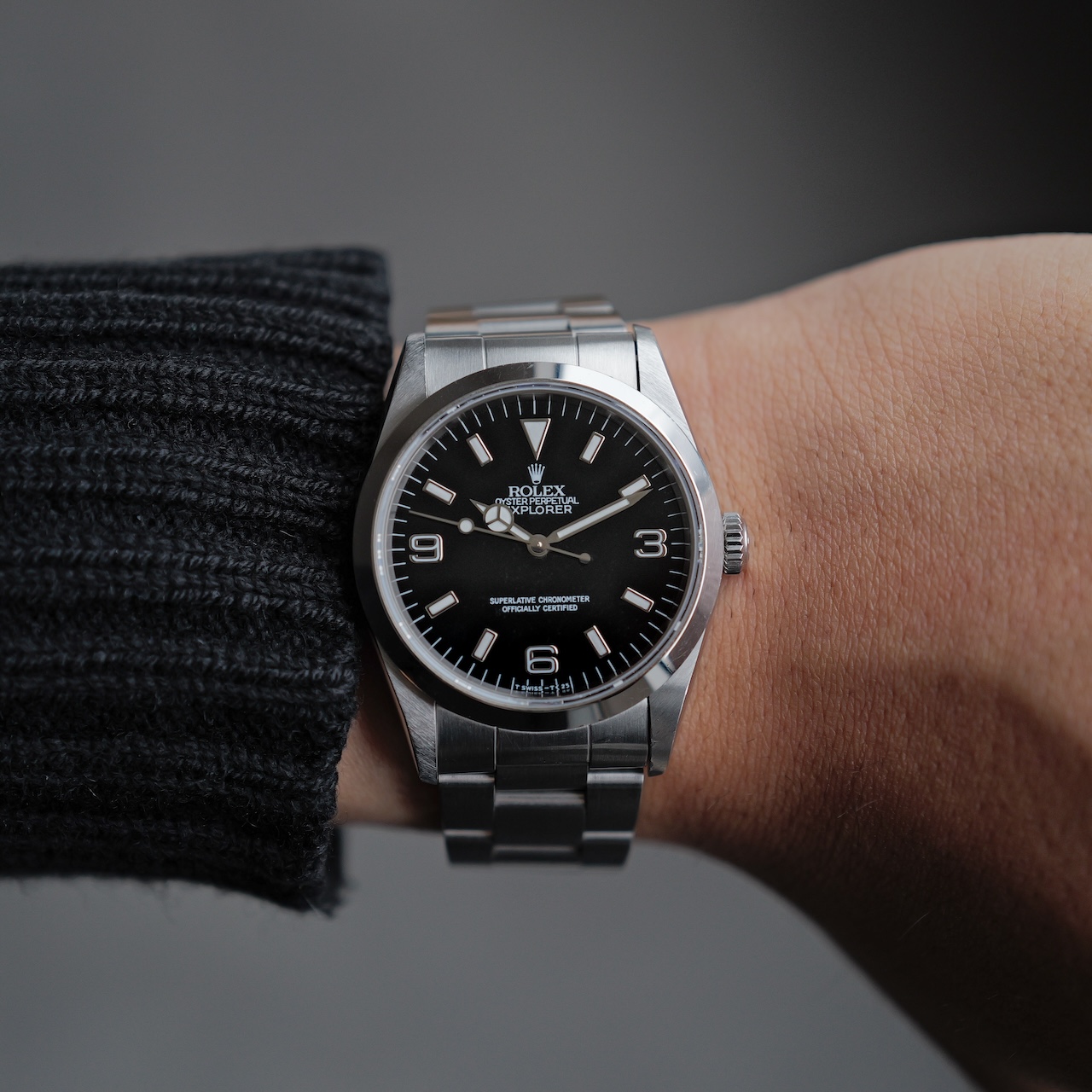 ロレックス/エクスプローラー1/14270/W番/保証書付きフルセット/オールトリチウム/シングルバックル/ROLEX EXPLORER 1 Ref.14270 "All Tritium" W 1995 Full Set - 画像 (4)