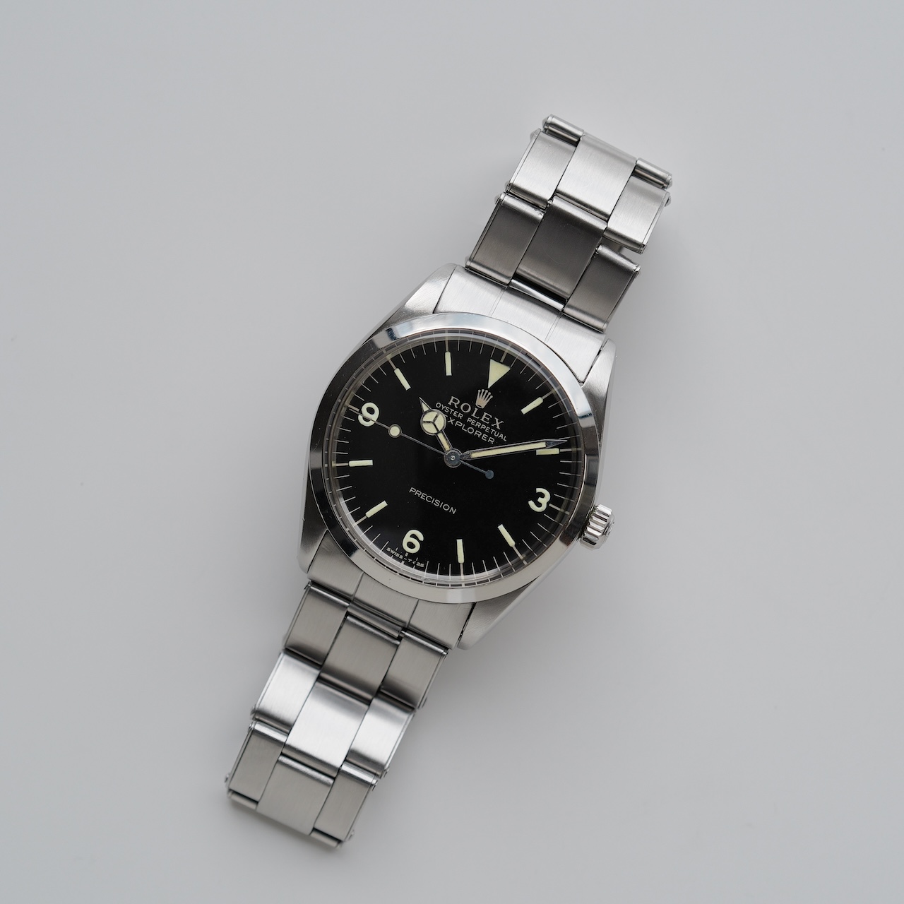 ロレックス/オイスターパーペチュアル5500/エクスプローラーダイヤル/ミラーダイヤル/1966年/ROLEX OYSTER PERPETUAL Ref.5500 EXPLORER "GILT DIAL" 1966