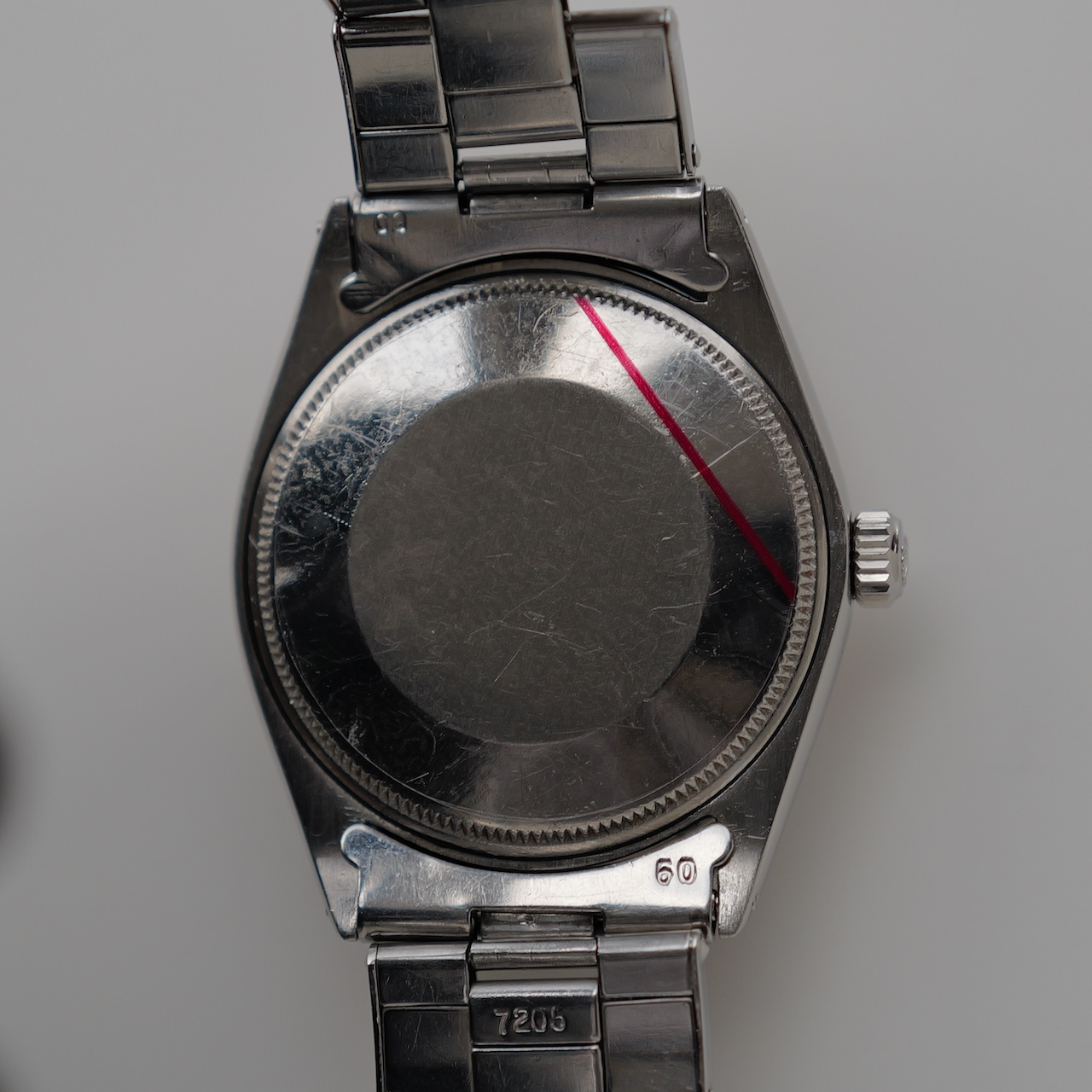 ロレックス/オイスターパーペチュアル5500/エクスプローラーダイヤル/ミラーダイヤル/1966年/ROLEX OYSTER PERPETUAL Ref.5500 EXPLORER "GILT DIAL" 1966 - 画像 (8)