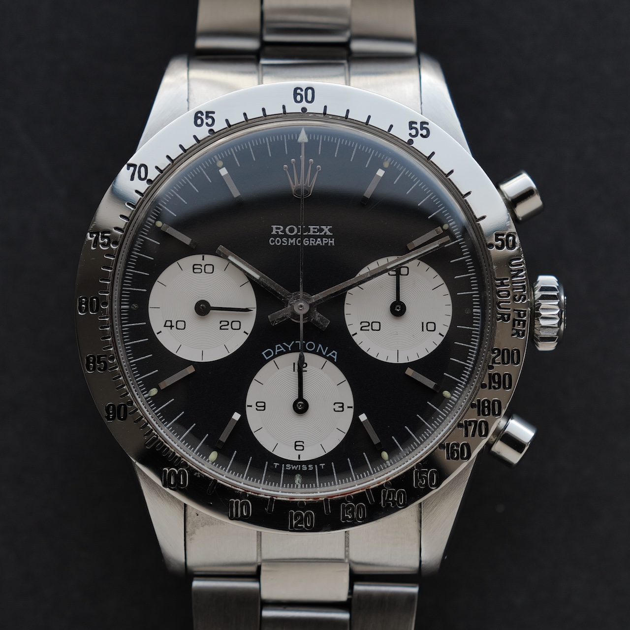 ロレックス/デイトナ6262/ブルーデイトナ/手巻き/ROLEX DAYTONA REF.6262 "BLUE DAYTONA" Black Dial 1970 - 画像 (4)