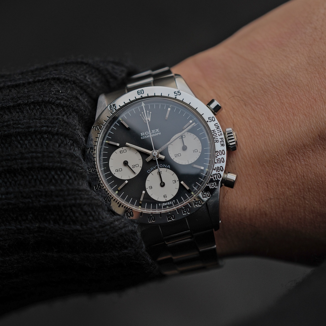 ロレックス/デイトナ6262/ブルーデイトナ/手巻き/ROLEX DAYTONA REF.6262 "BLUE DAYTONA" Black Dial 1970 - 画像 (2)