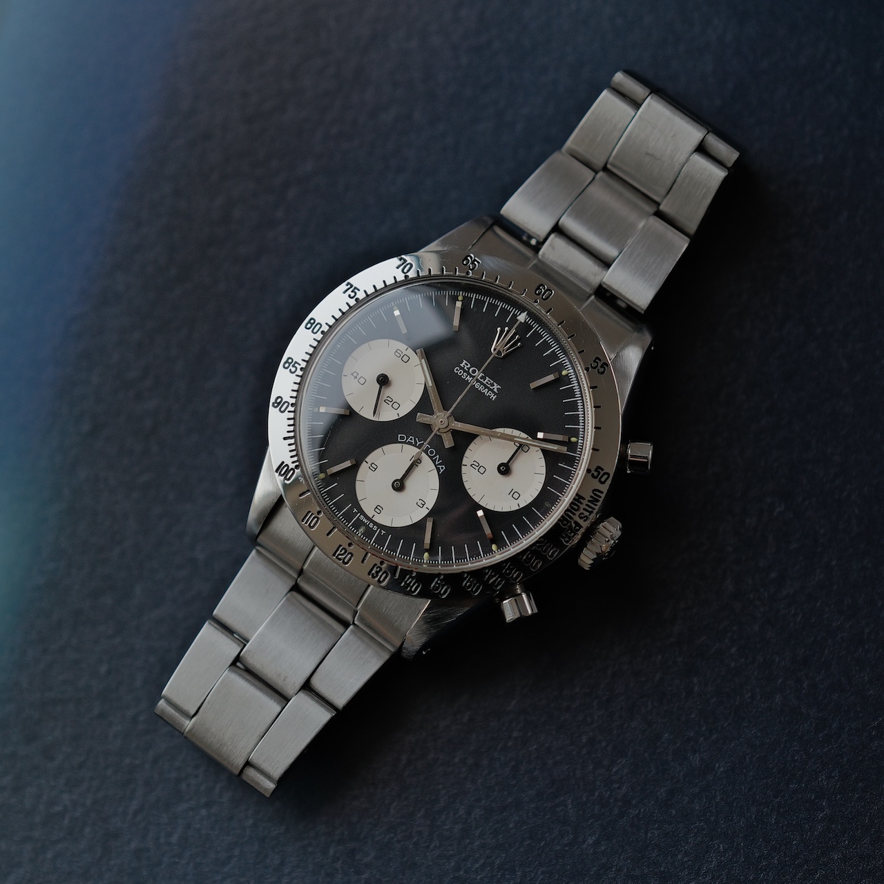 ロレックス/デイトナ6262/ブルーデイトナ/手巻き/ROLEX DAYTONA REF.6262 "BLUE DAYTONA" Black Dial 1970 - 画像 (7)