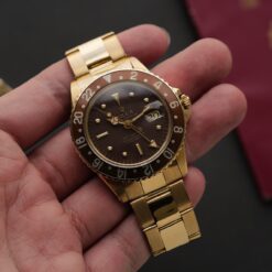 Alternative view of ロレックス/GMTマスター1675/8/茶つぼ/ブレス付/ROLEX GMT-MASTER "Brown Nipple Dial" Ref.1675/8 18KYG with Bracelet 1975y