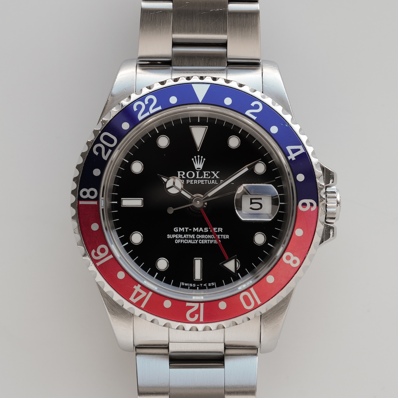 【価格見直し】ロレックス/GMTマスター16700/X番/ペプシ/赤青ベゼル/保証書/箱付き/ROLEX GMT-MASTER Ref.16700 "Pepsi" 1991 with Paper and Box - 画像 (4)