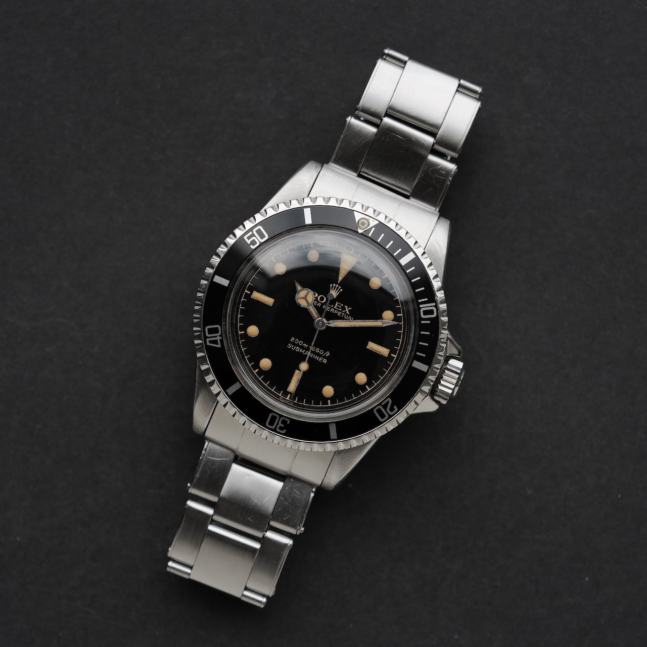 ロレックス/サブマリーナー5512/ミニッツサークル/ミラーダイヤル/PCGケース/ROLEX SUBMARINER REF.5512MM PCG "GILT DIAL" 1961