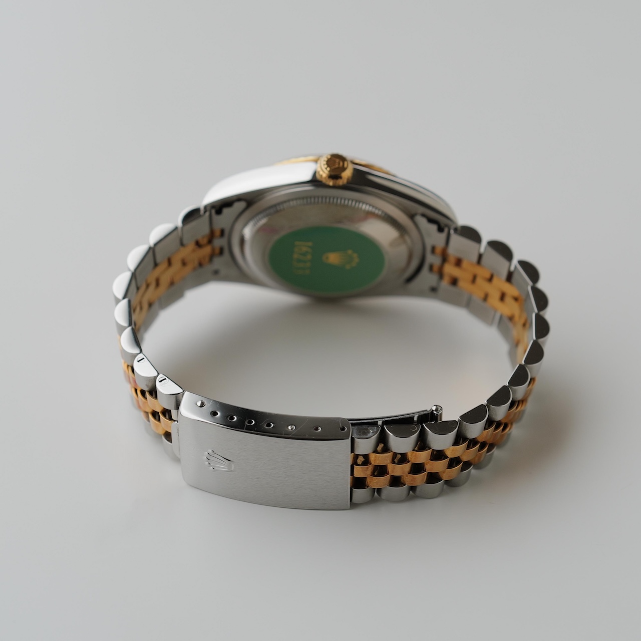 ロレックス/デイトジャスト16233/P番/アイボリーピラミッド/ローマン数字/裏蓋シール/未使用/保証書付きフルセット/ROLEX DATE-JUST Ref.16233 Ivory Pyramid Dial 2000Y Full Set Mint - 画像 (10)