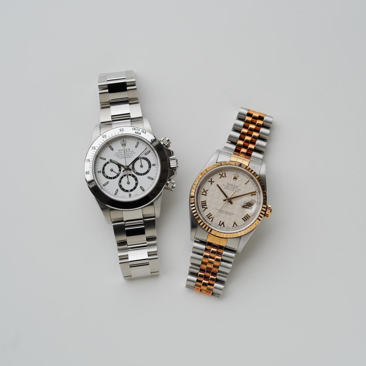 ロレックス/デイトジャスト16233/P番/アイボリーピラミッド/ローマン数字/裏蓋シール/未使用/保証書付きフルセット/ROLEX DATE-JUST Ref.16233 Ivory Pyramid Dial 2000Y Full Set Mint - 画像 (7)