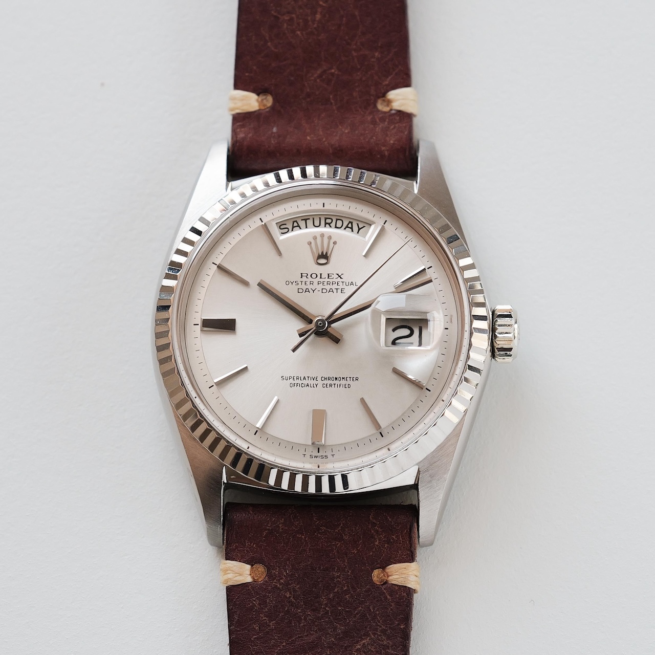 ロレックス/デイデイト1803/18Kホワイトゴールド/ROLEX DAY-DATE Ref.1803 18K White Gold 1966Y - 画像 (3)