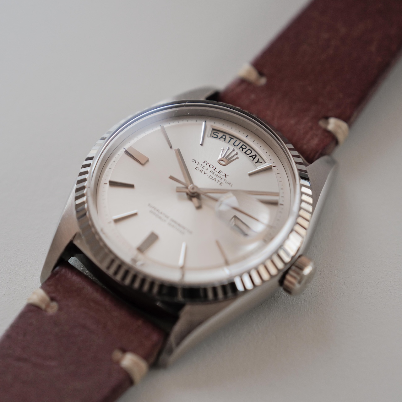 ロレックス/デイデイト1803/18Kホワイトゴールド/ROLEX DAY-DATE Ref.1803 18K White Gold 1966Y - 画像 (6)