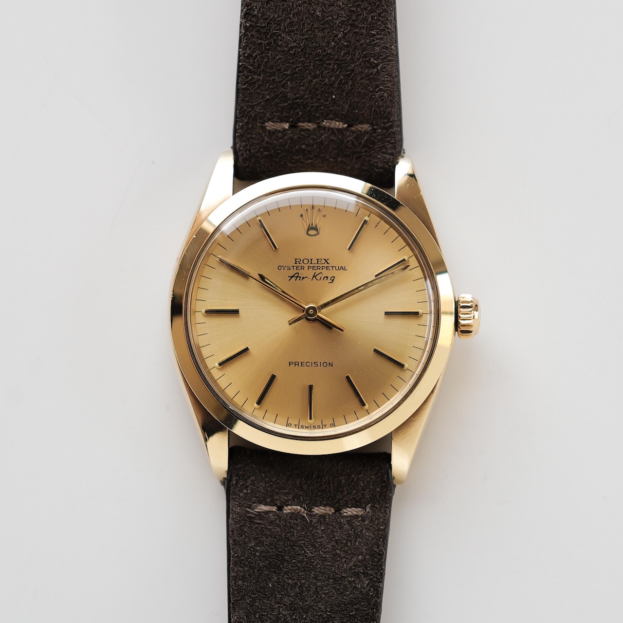 ロレックス/エアキング5500/14Kイエローゴールド/保証書付き/ROLEX AIR-KING Ref.5500 14KYG 1975Y with Paper - 画像 (4)