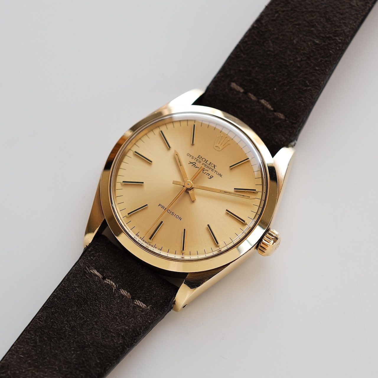 ロレックス/エアキング5500/14Kイエローゴールド/保証書付き/ROLEX AIR-KING Ref.5500 14KYG 1975Y with Paper - 画像 (3)