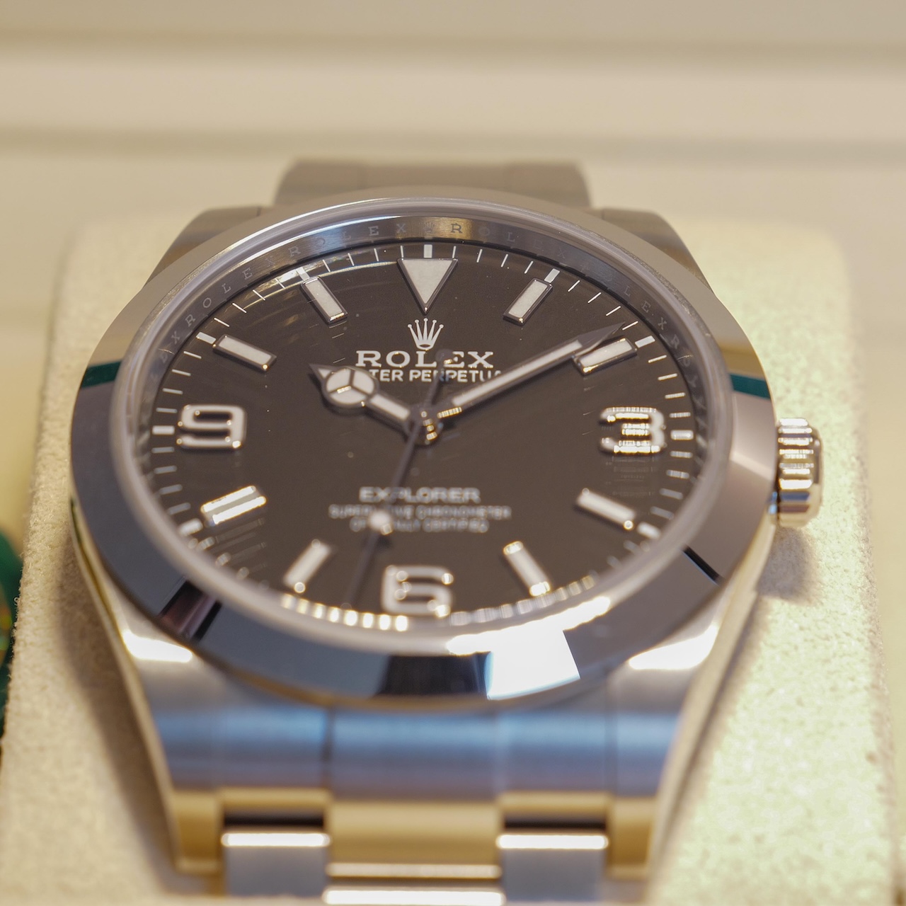 ロレックス/エクスプローラー1/214270/マットダイヤル/保証書付きフルセット/未使用/ROLEX EXPLORER1 REF.214270 ”Matte Dial” 2019y Full Set Unused - 画像 (5)