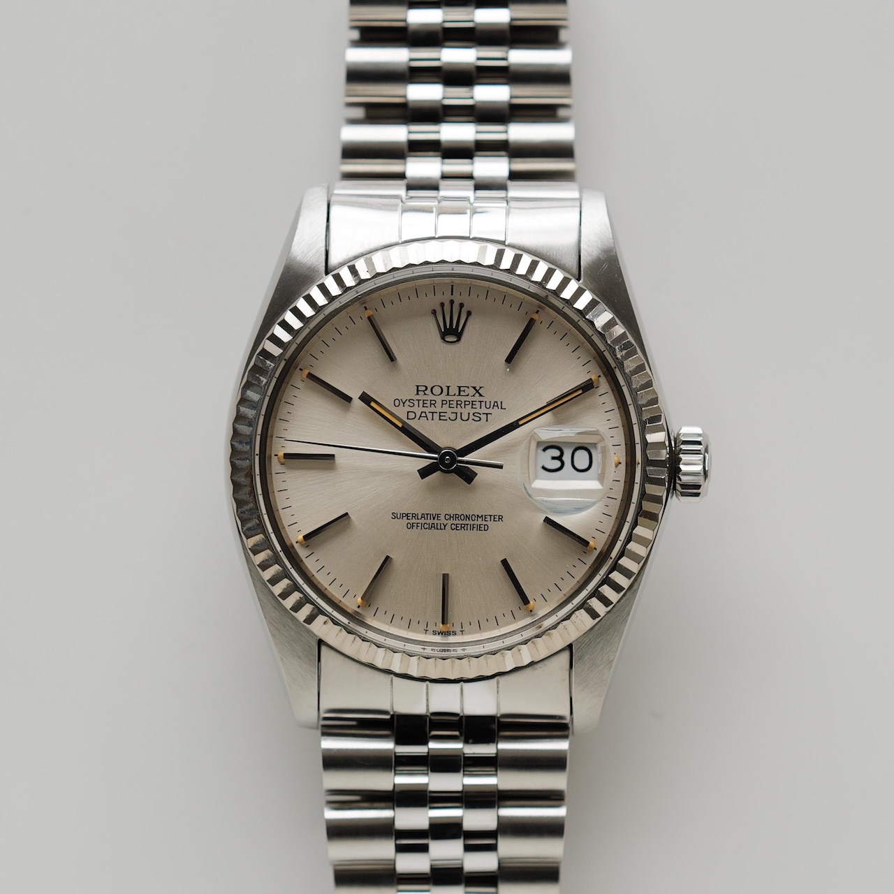 ロレックス/デイトジャスト16014/シルバーダイヤル/保証書付きフルセット/ROLEX DATE-JUST Ref.16014 Silver Dial 1983y Full set - 画像 (3)