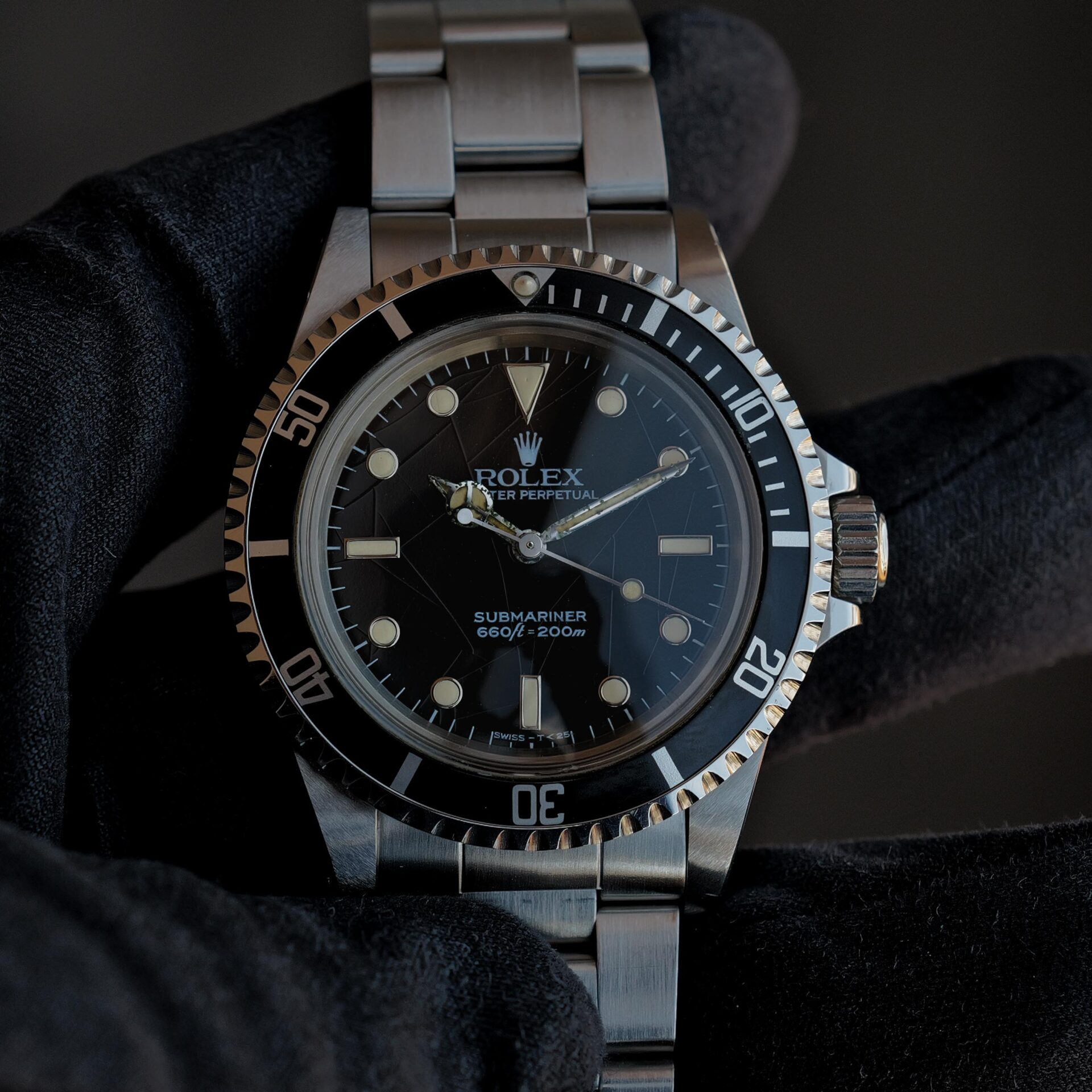 ロレックス/サブマリーナー5513/フチあり/スパイダーダイヤル/ROLEX SUBMARINER Ref.5513 "SPIDER DIAL“ 1984y - 画像 (4)