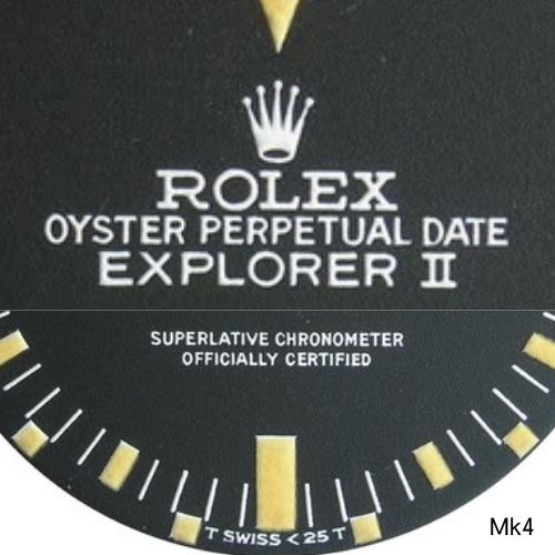 Ref.1655のマーク4ダイヤル。フォントが縦長でスリム