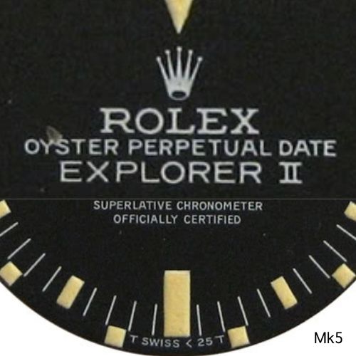 Ref.1655のマーク5ダイヤル。最も現行に近いデザインに。