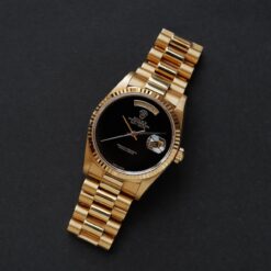 ロレックス/デイデイト18238/18KYG/オニキスダイヤル/日ロレOH保証書/ROLEX DAY-DATE Ref.18238 18KYG "ONYX" ROLEX OH SERVICE CARD 1993y