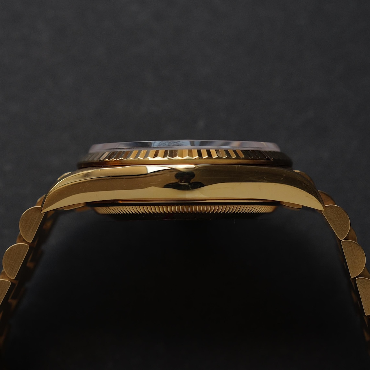 ロレックス/デイデイト18238/18KYG/オニキスダイヤル/日ロレOH保証書/ROLEX DAY-DATE Ref.18238 18KYG "ONYX" ROLEX OH SERVICE CARD 1993y - 画像 (5)