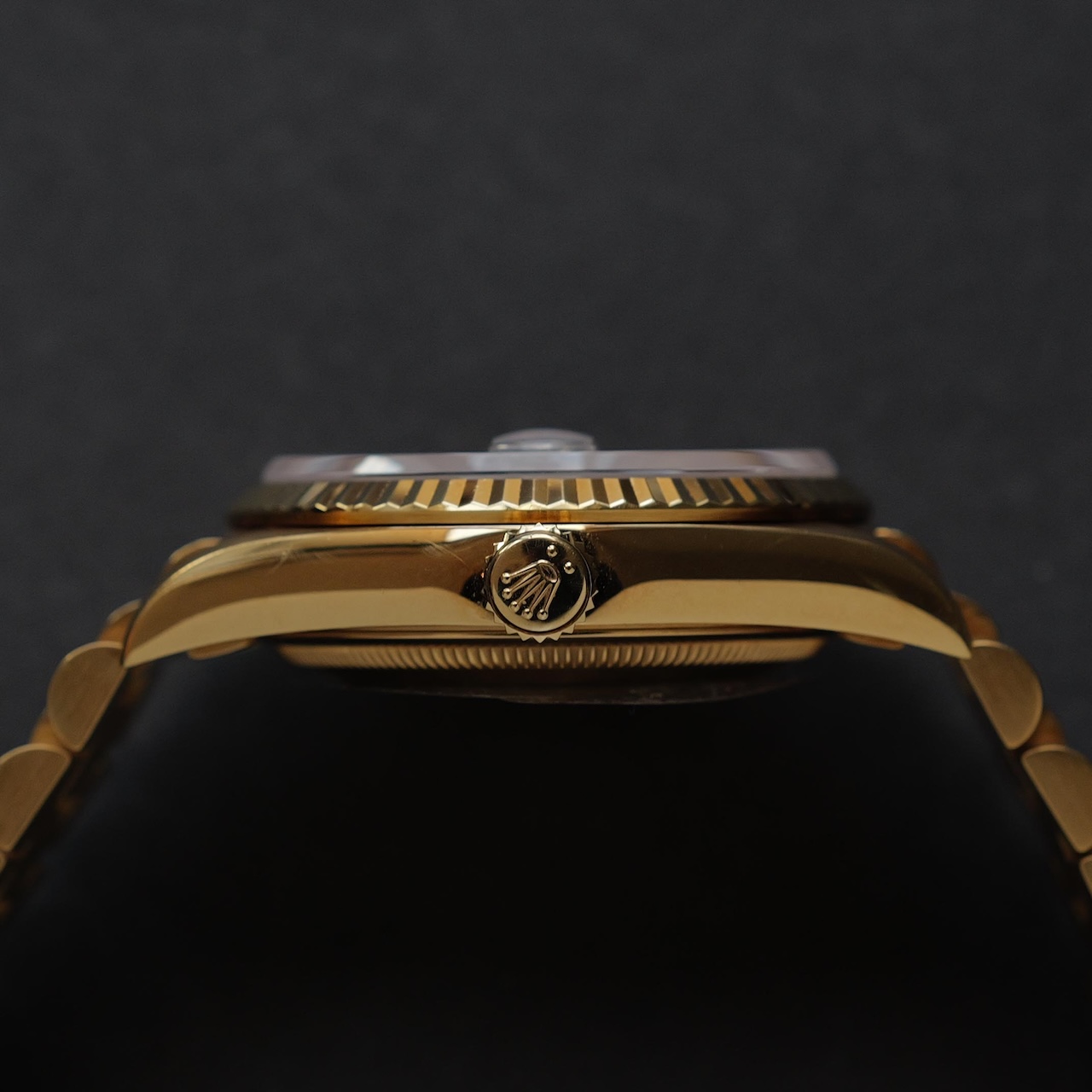 ロレックス/デイデイト18238/18KYG/オニキスダイヤル/日ロレOH保証書/ROLEX DAY-DATE Ref.18238 18KYG "ONYX" ROLEX OH SERVICE CARD 1993y - 画像 (6)