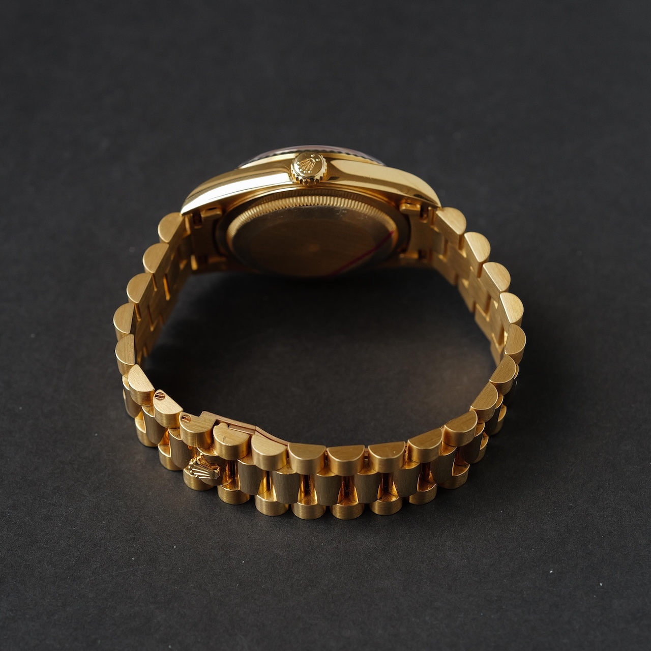 ロレックス/デイデイト18238/18KYG/オニキスダイヤル/日ロレOH保証書/ROLEX DAY-DATE Ref.18238 18KYG "ONYX" ROLEX OH SERVICE CARD 1993y - 画像 (7)