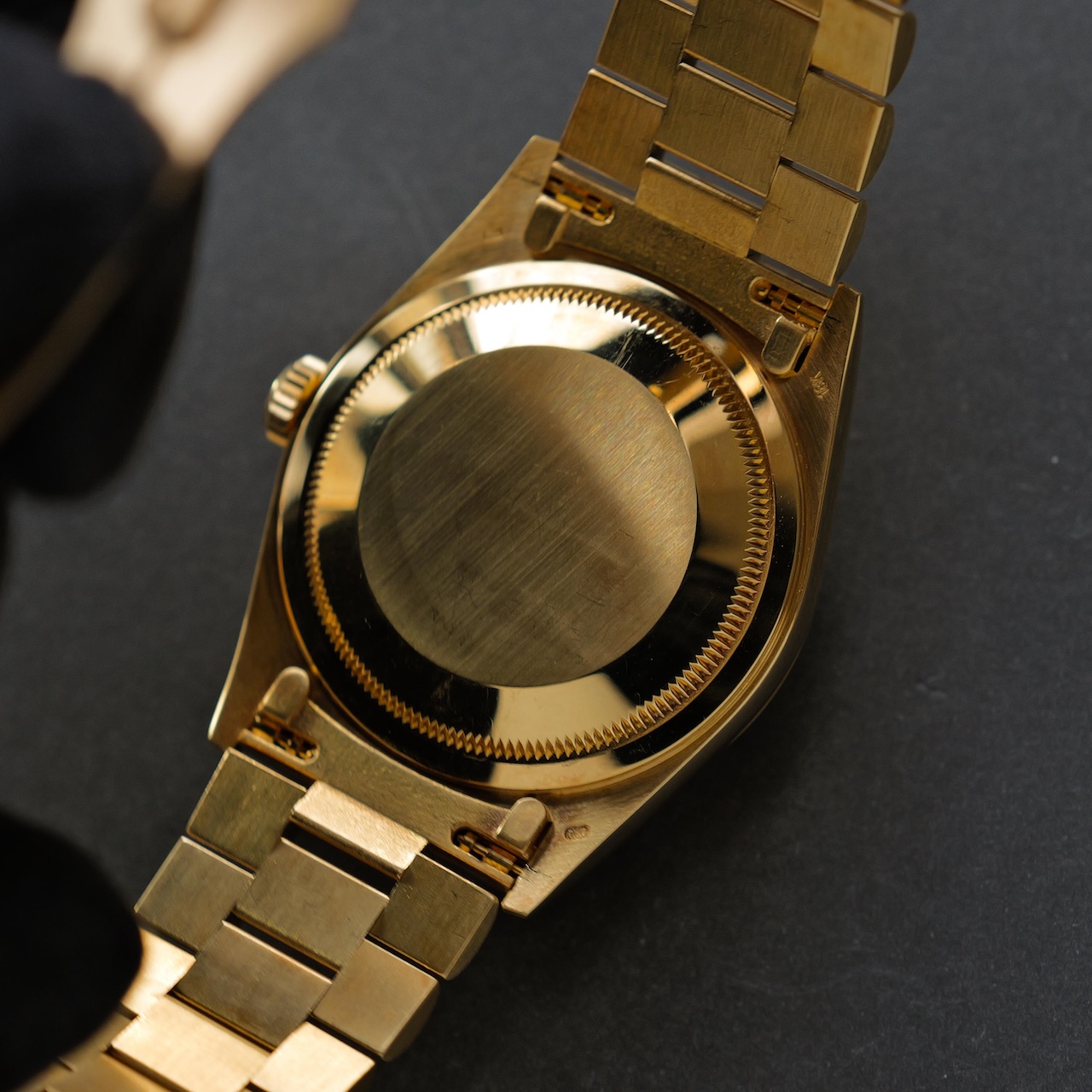 ロレックス/デイデイト18238A/W番/ 10Pダイヤモンド/18Kイエローゴールド/保証書付きフルセット/ROLEX DAY-DATE Ref,18238A "Baguette Diamond" 18K Yellow Gold 1995y Full Set - 画像 (12)