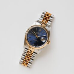 ロレックス/デイトジャスト16233/U番/トリチノバ/ブルーダイヤル/18Kイエローゴールド/ROLEX DATE-JUST Ref.16233 "Tritinova" Blue Dial 1997-98y