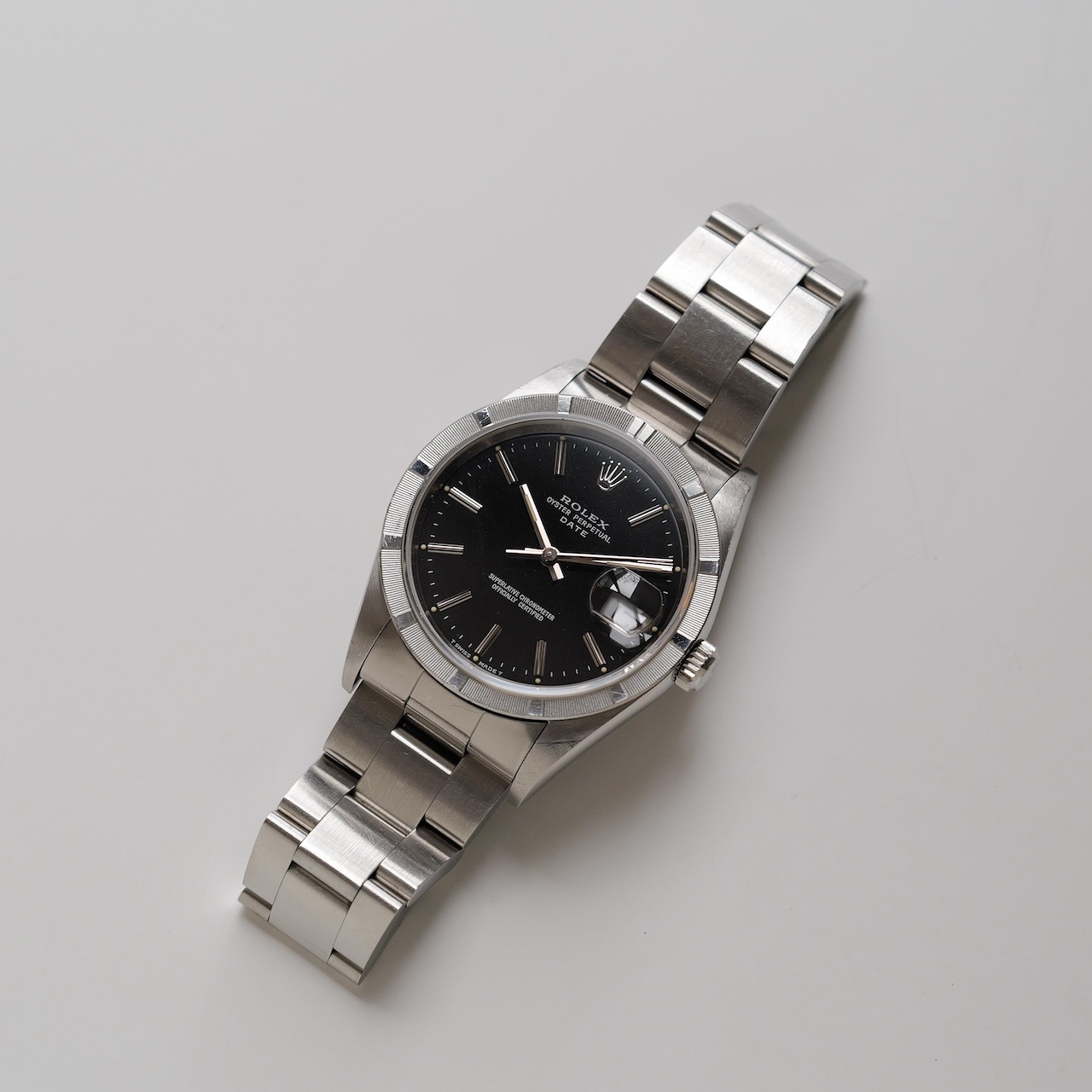 【価格見直し】ロレックス/オイスターパーペチュアル デイト15210/エンジンターンドベゼル/保証書つき/ROLEX OYSTER PERPETUAL DATE Ref.15210 "ENGINE TURNED BEZEL" 1993-94y with Guarantee - 画像 (4)