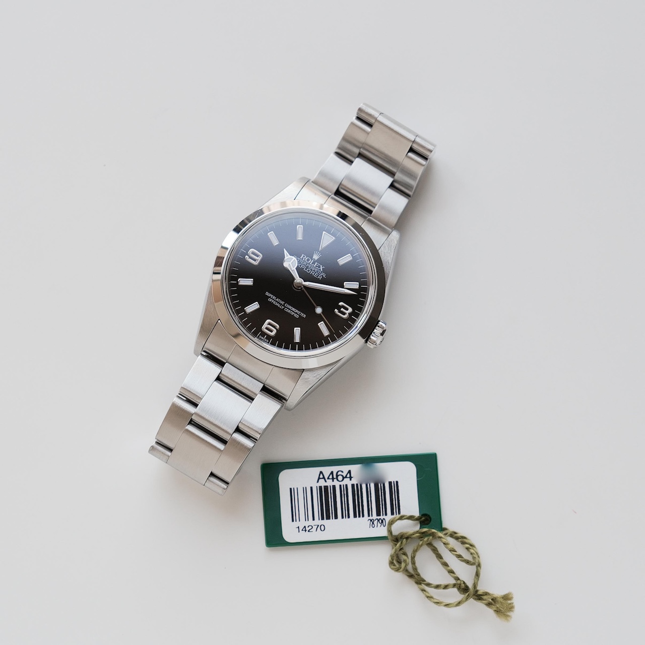 ロレックス/エクスプローラー1/14270/A番/スイス オンリー/裏蓋シール/ROLEX EXPLORER 1 Ref.14270 "SWISS ONLY" 1998y-99y - 画像 (2)