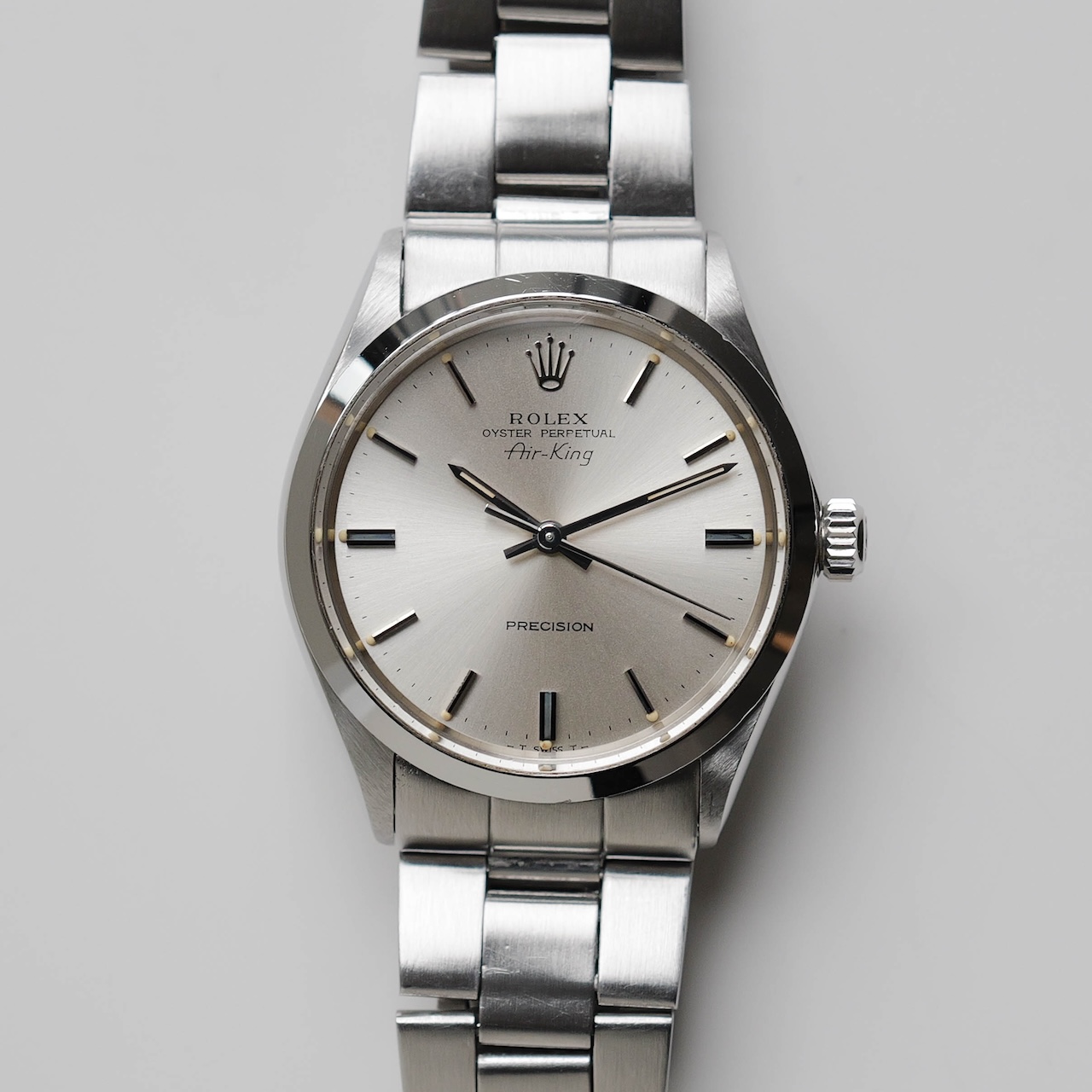 ロレックス/エアキング5500/シルバーダイヤル/ROLEX AIR KING REF.5500 SILVER DIAL 1972y - 画像 (3)