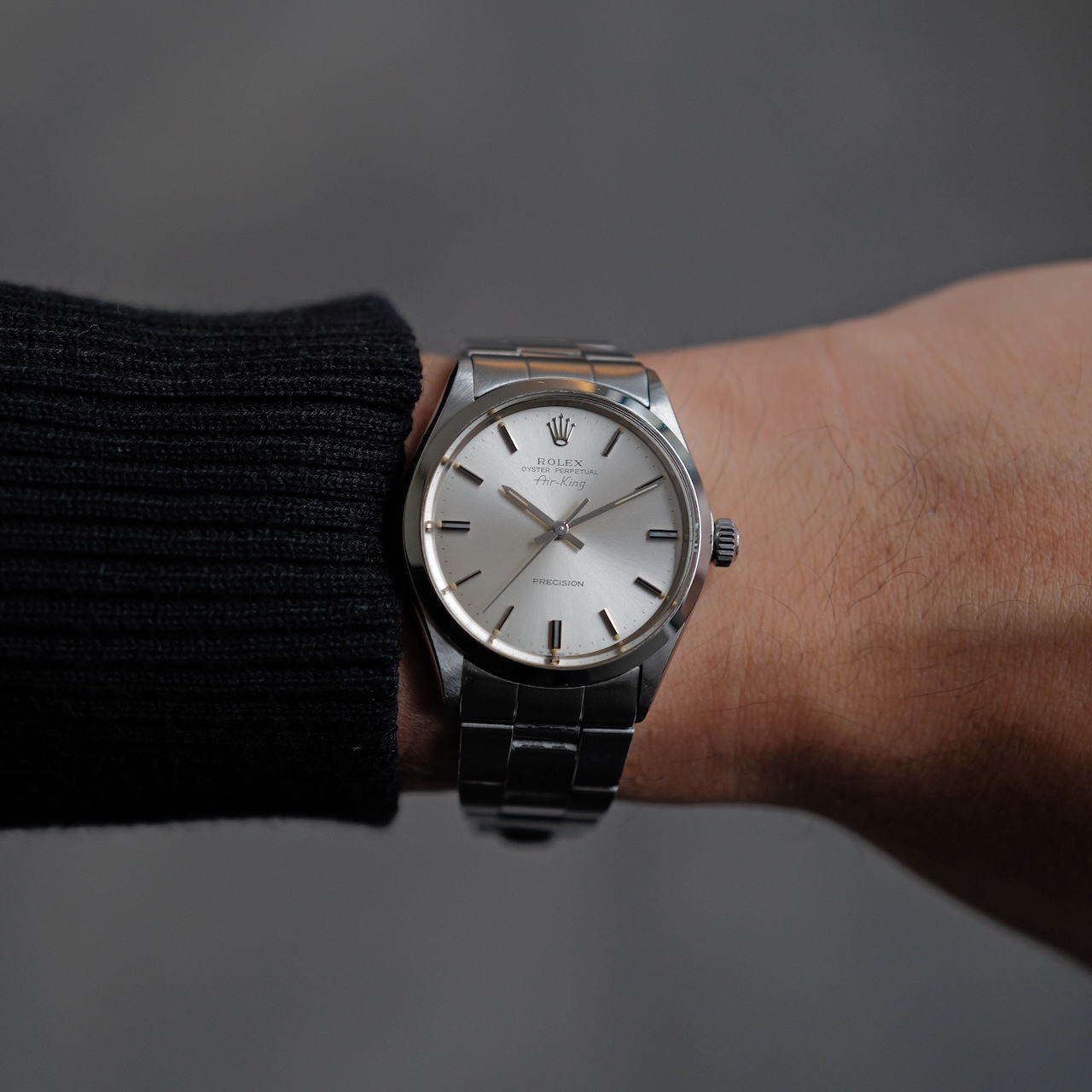 ロレックス/エアキング5500/シルバーダイヤル/ROLEX AIR KING REF.5500 SILVER DIAL 1972y - 画像 (2)