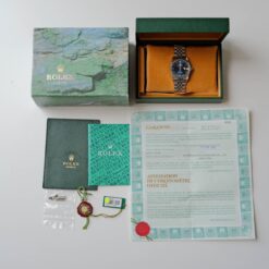 Alternative view of ロレックス/デイトジャスト16234/ブルーローマン/ 18Kホワイトゴールドベゼル/箱・保証書付き/ROLEX DATE-JUST REF.16234 "BLUE ROMAN" 18KWG bezel with Box and Paper 2001y