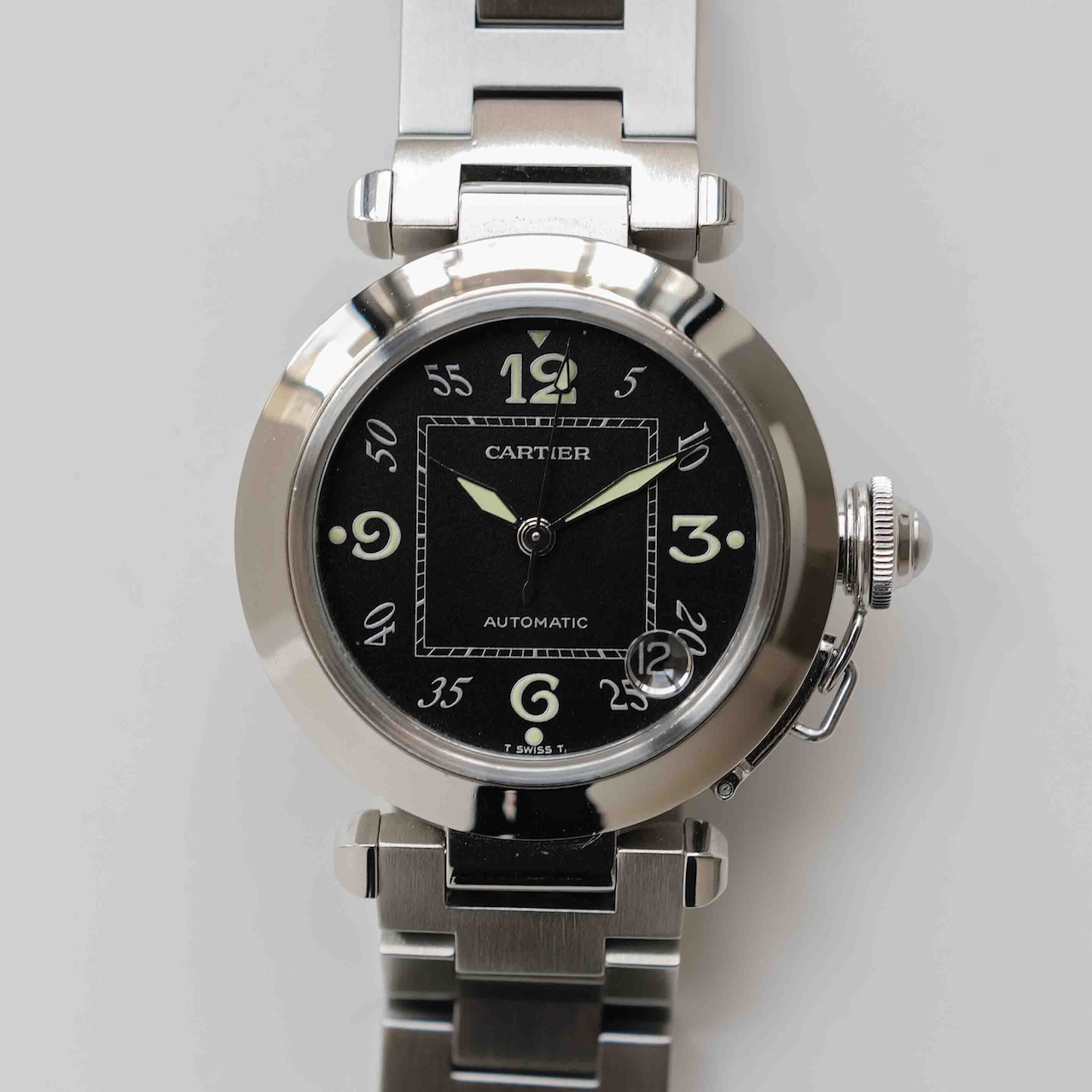 【ON HOLD】カルティエ/パシャC/2324/黒文字盤/保証書付フルセット/CARTIER PASHA C 35mm "BLACK DIAL"Ref.2324 1999y FULL SET - 画像 (4)