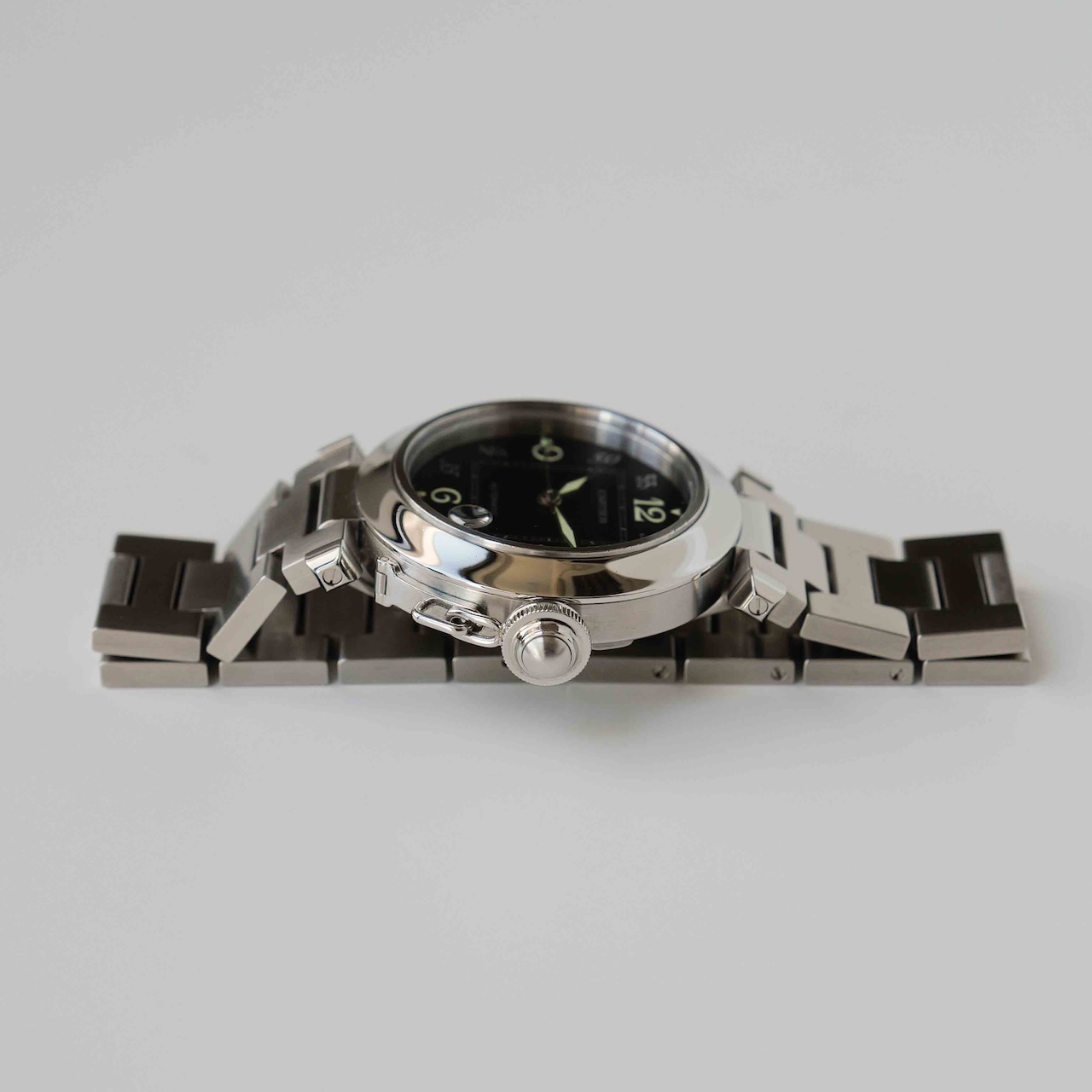 【ON HOLD】カルティエ/パシャC/2324/黒文字盤/保証書付フルセット/CARTIER PASHA C 35mm "BLACK DIAL"Ref.2324 1999y FULL SET - 画像 (7)