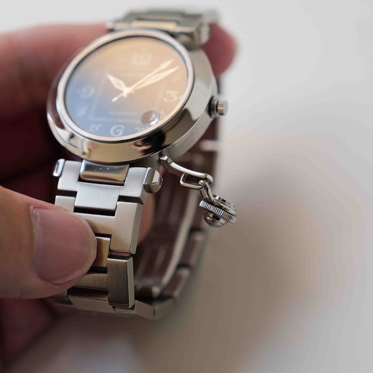 【ON HOLD】カルティエ/パシャC/2324/黒文字盤/保証書付フルセット/CARTIER PASHA C 35mm "BLACK DIAL"Ref.2324 1999y FULL SET - 画像 (5)