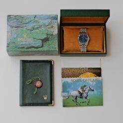 Alternative view of ロレックス/デイトジャスト/U番/ブルーダイヤル/裏蓋シール/箱・冊子等付属/ROLEX DATE-JUST REF.16234 “BLUE” 18KWG bezel 1997y with Box