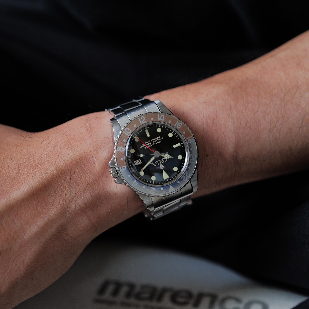 ロレックス/GMTマスター1675/後期ミラーダイヤル/マーク1ベゼル/ROLEX GMT-MASTER REF.1675 "GILT DIAL" Mk.1 Bezel 1966y-67y - 画像 (3)