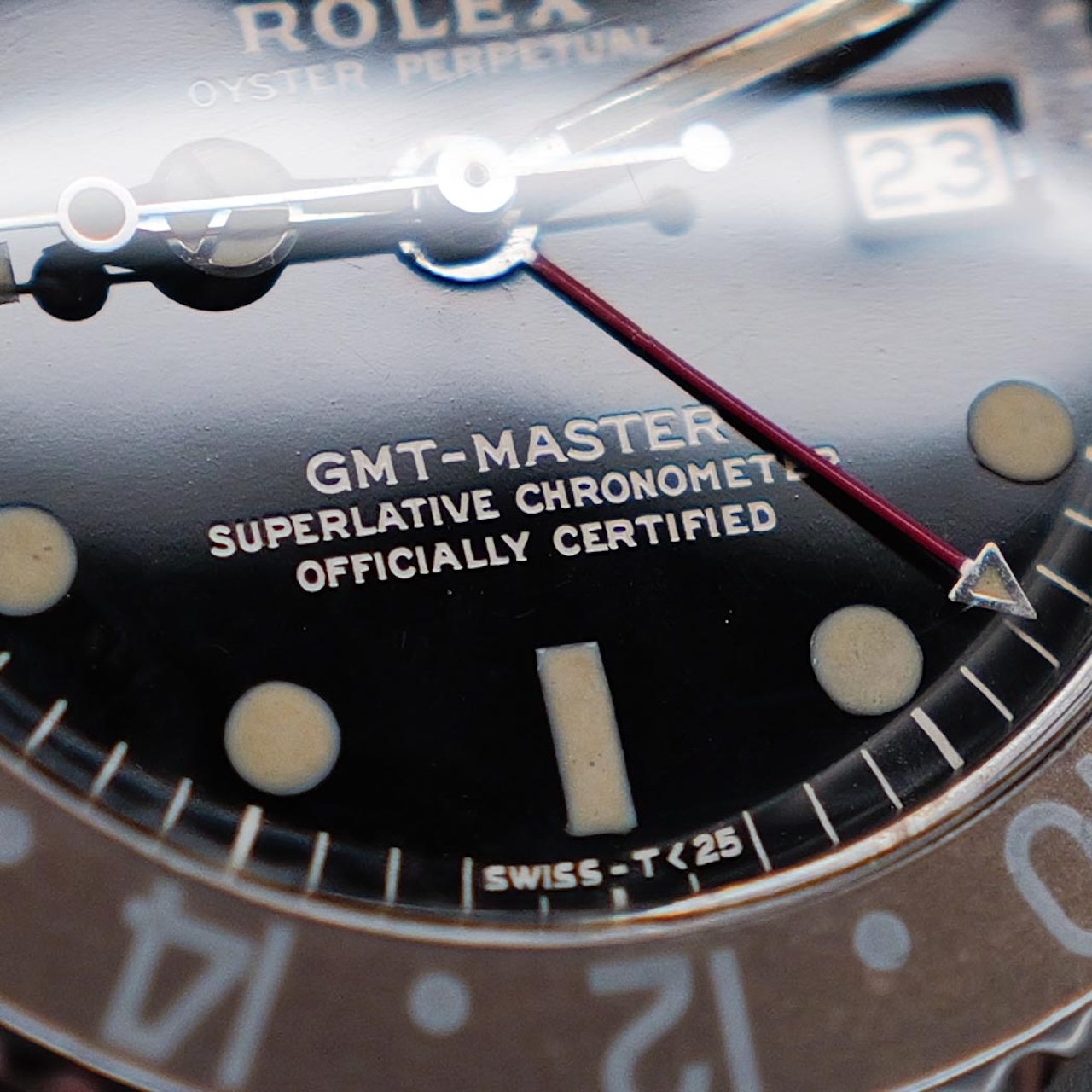 ロレックス/GMTマスター1675/後期ミラーダイヤル/マーク1ベゼル/ROLEX GMT-MASTER REF.1675 "GILT DIAL" Mk.1 Bezel 1966y-67y - 画像 (8)