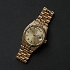 【ON HOLD】ロレックス/デイデイト1803/ワイドボーイ/18Kイエローゴールド/プレジデントブレスビッグロゴ/保証書付ワンオーナーフルセット/ROLEX DAY-DATE Ref.1803 "WIDE BOY, BIG LOGO" 18KYG 1970y Full Set One Owner