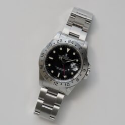 ロレックスエクスプローラー2/16570/E番/センタースプリット/黒文字盤/シングルバックル/箱・保証書付/ROLEX EXPLORER2 REF.16570 "RAIL DIAL" Black dial E-Serial with Box and Paper