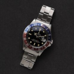 【ON HOLD】ロレックス/GMTマスター1675/後期ミラーダイヤル/マーク1ベゼル/ワイドスイス/USリベット/ROLEX GMT-MASTER Ref.1675 “GILT DIAL, WIDE SWISS” Mk.1 Bezel US Rivet 1965Y