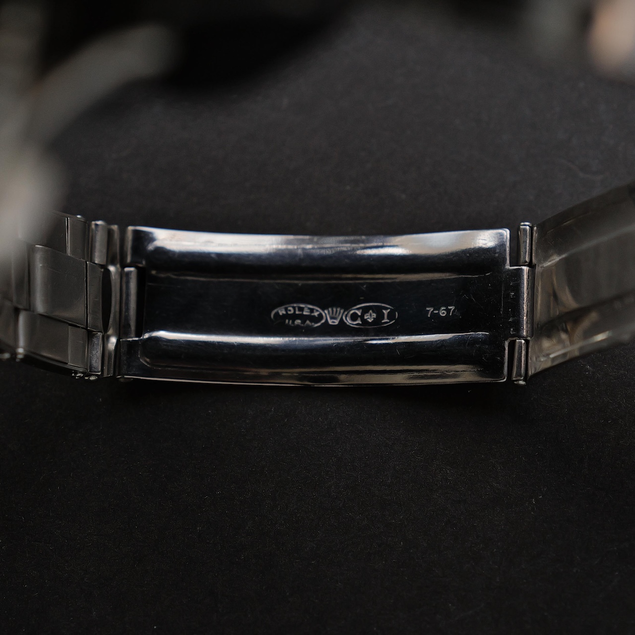 【ON HOLD】ロレックス/GMTマスター1675/後期ミラーダイヤル/マーク1ベゼル/ワイドスイス/USリベット/ROLEX GMT-MASTER Ref.1675 “GILT DIAL, WIDE SWISS” Mk.1 Bezel US Rivet 1965Y - 画像 (9)